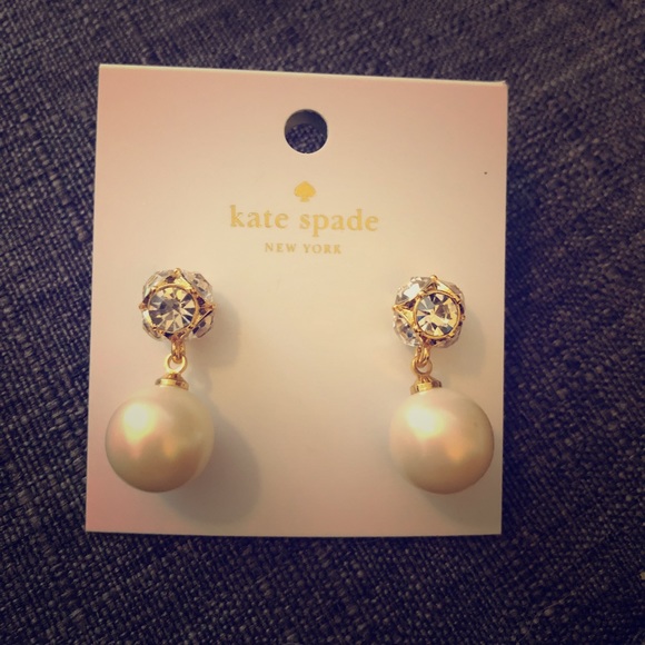 NWT Kate Spade pearl drop earrings - Picture 1 of 3